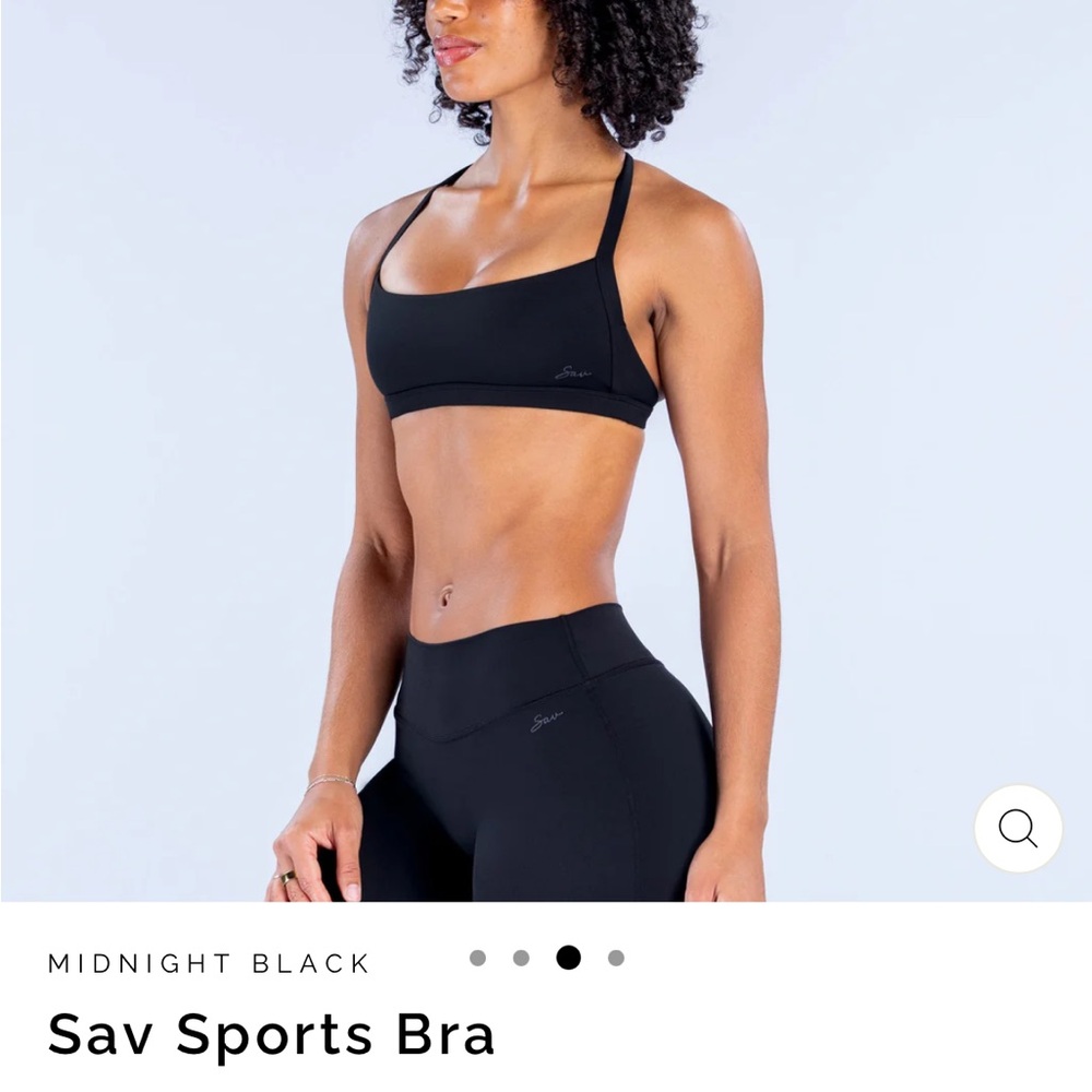 Midnight Black Sports Bra - Women